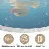 Bubbels - Badeend - Geel Akoestische PET Vilt - Rond klein -closeup_NL