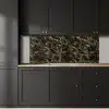 Kristal - Goud - Zwart - Marmer keuken achterwand 2 middel 871 -sfeer1