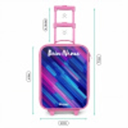 Neon - Strepen - Abstract - Blauw - Roze Kinderkoffer - Roze klein -productfoto_formaten