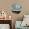 Gezicht op Haarlem met bleekvelden - Schilderij van Jacob van Ruisdael Wandcirkel kunststof plaat 5mm dik klein -tsfeer1_kind