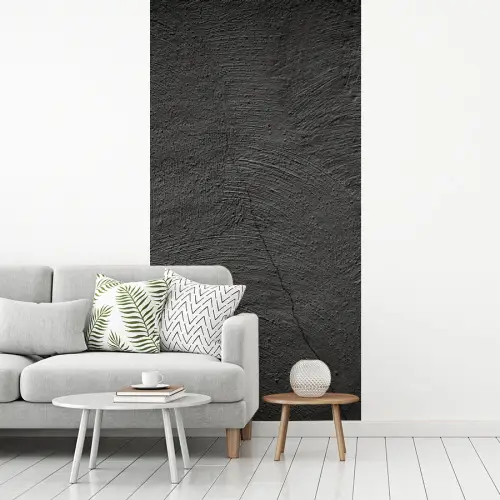 Beton print - Industrieel - Zwart fotobehang vinyl groot -woonkamer