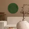 Krokodil - Leer - Groen Wandcirkel plexiglas klein 852 -sfeer1