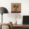 Minimalistisch - Vaas - Bloemen - Bruin aluminium wit klein -sfeer5
