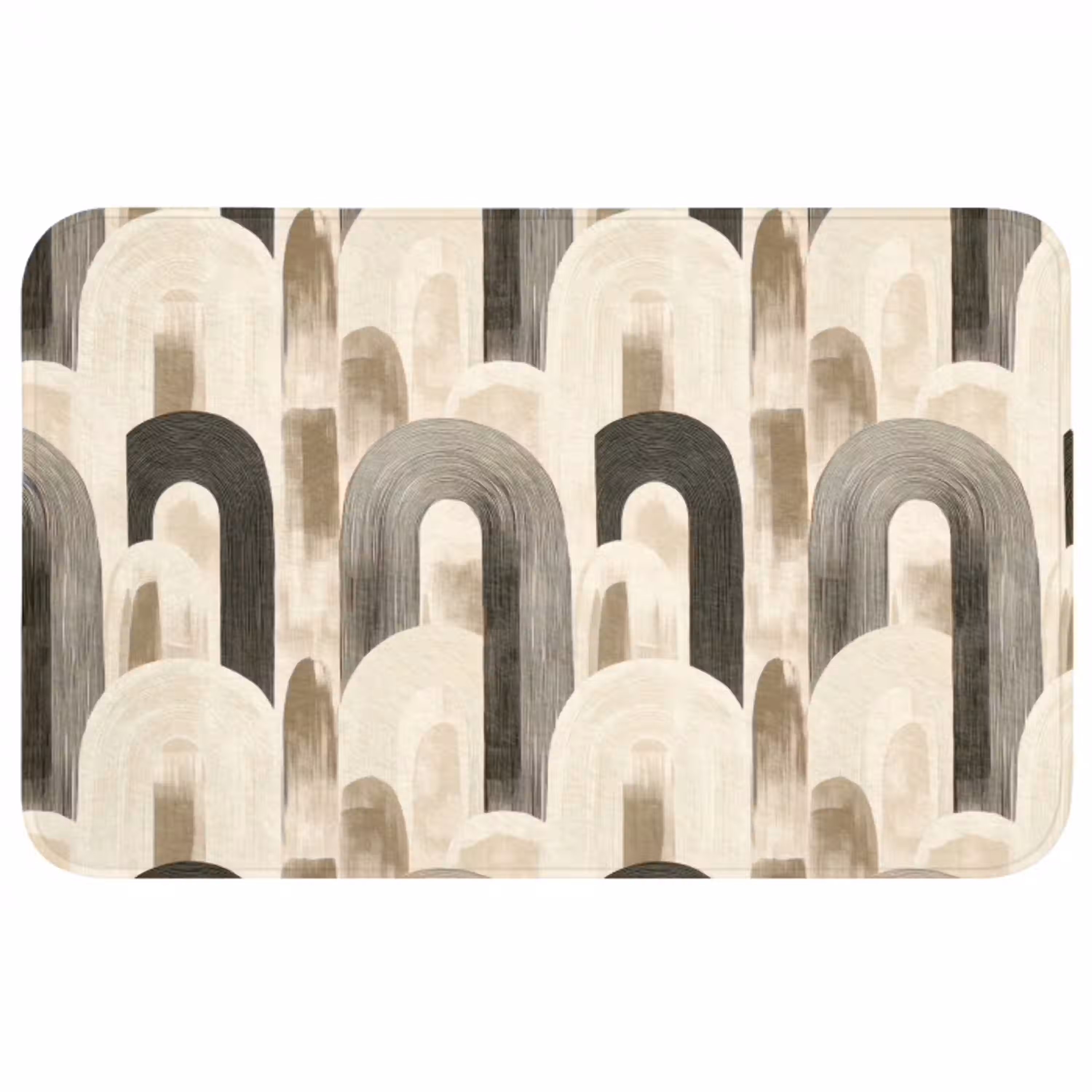 Abstract - Patroon - Bogen Badmat middel 997 -3d