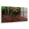 Bloemen - Muur - Groen - Oranje plexiglas 5mm klein -zzzproduct_nieuw