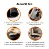 Kleurrijk - Boeket - Vaas - Goud Inductie beschermer vinyl 3mm klein -zzzzzzz-td-werking