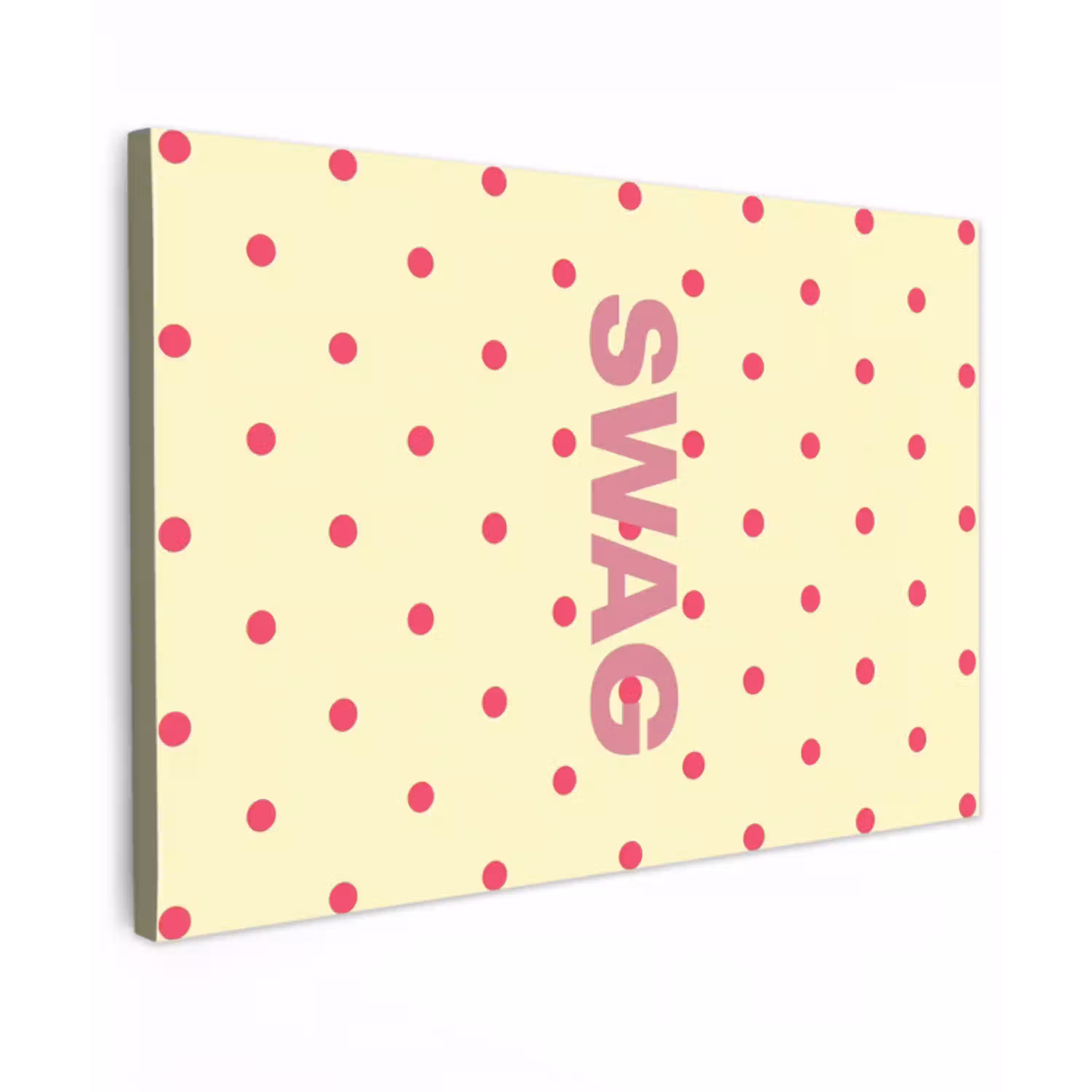 Swag - Roze - Stippen - Geel canvas 2cm klein -z3d
