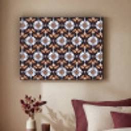 traditioneel - Element - Kleurrijk Textielframe zwart klein 947 -sfeer1