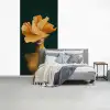 Vrouw - Hoed - Geel fotobehang vinyl groot -slaapkamer
