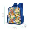 Monster met Stippen Kinderrugzak - Blauw middel -productfoto_formaten