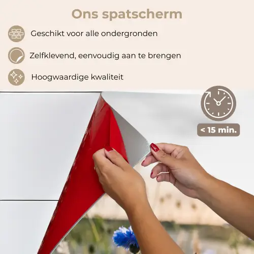 Bloemen - Zomer - Korenbloem - Blauw - Zon - Wolken keuken achterwand spatscherm klein -spatscherm_NL