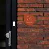 Roestbruin - Klassiek Naambord Organisch middel -sfeer1