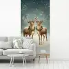 Kerstmagie - Winterwoud - Rendier fotobehang vinyl groot -woonkamer