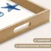 Zeester - Schelpen - Blauw Dienblad Rechthoek middel -USP_HandgreepNL