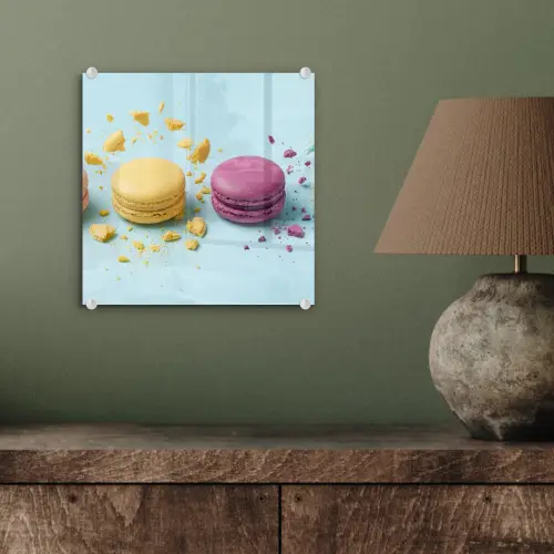 Macarons - Kleurrijk - Pastel plexiglas 5mm klein -sfeer3
