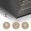 Magisch - Kerstboom - Lichtspiralen - Zwart plexiglas 5mm klein -sfeer2