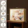 Vlinder - Bloem - Oranje Light Box met batterij (Wandlamp) middel -USP_websiteoverzichtNL