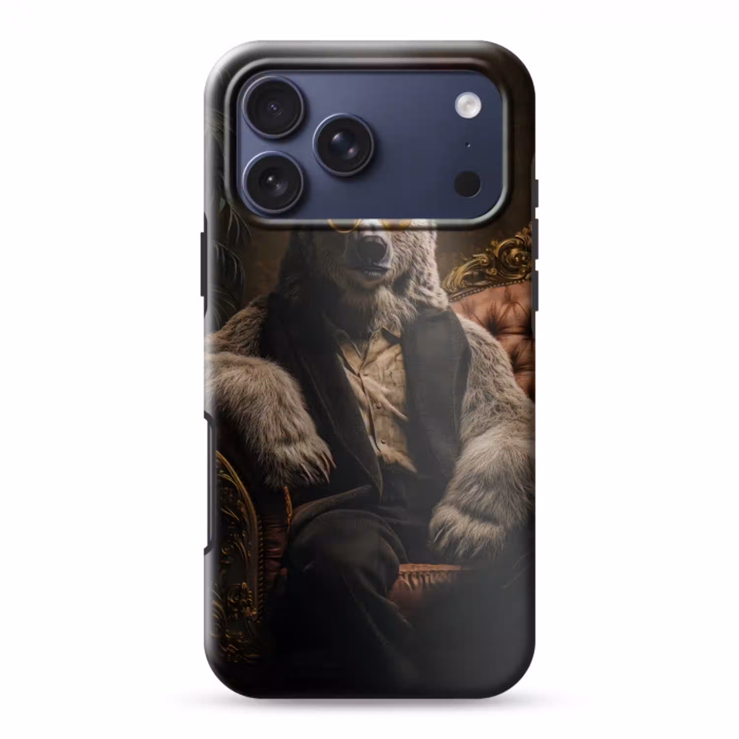 Ijsbeer - Hoed - Bril - Stoel Toughcase MagSafe Apple iPhone 17 Pro Max klein -3d