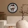 Rose - Strik - Bestek Wandcirkel kunststof plaat 5mm dik klein -sfeer1