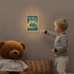 Abstract - Tractor - Groen Light Box met kabel (Kinderlampje) klein -sfeer4a_kind