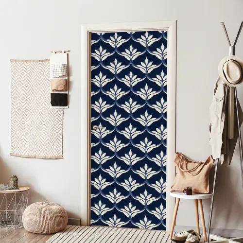 Modern - Ontwerp - Blauw deurposter klein 289 -sfeer6