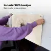Paardenbloem - Minimalistisch - Wit Inductie beschemer met haakjes klein -ky-ophangen-nl