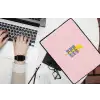 Blah - Bliksem - Roze laptophoes neopreen klein -bureau