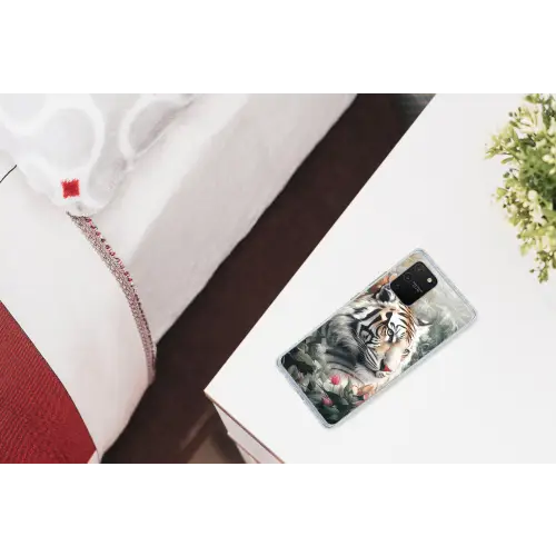 Tijger - Wilde dieren - Bloemen - Jungle Telefoonhoesje Samsung Galaxy S10 Lite klein -kamerS10Lite