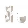 Abstracte bogen - Modern - Beige fotobehang vinyl groot -3d