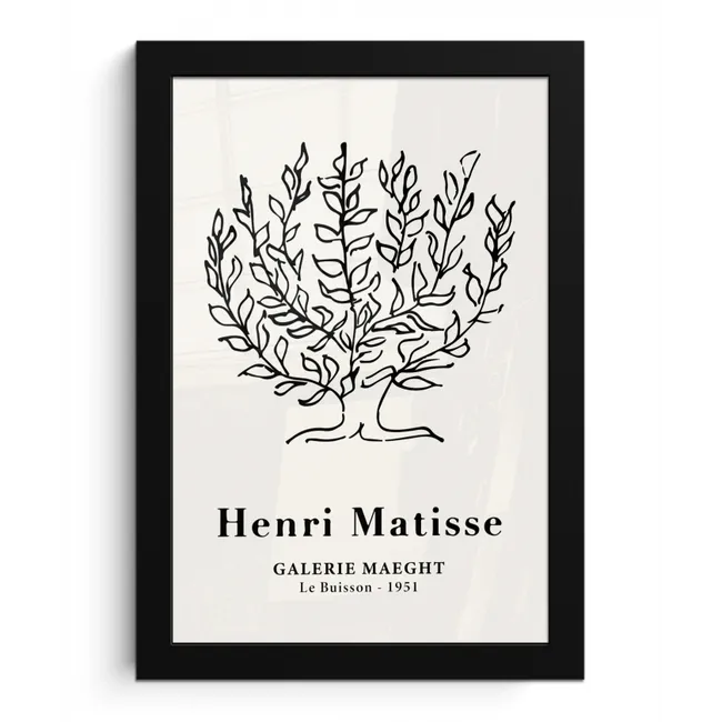 Matisse - Boom - Natuur - Oude meesters fotolijst zwart zonder passe partout klein -3d