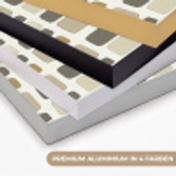 Blokken - Vintage - Grijs Textielframe zwart klein 947 -USP_kleurenDE