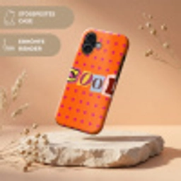 Cool - Stippen - Oranje Toughcase MagSafe Apple iPhone 17 klein -USP_RandenV_DE