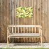 Citroen - Drankje - Glas - Munt Tuinposter op houten frame 2 cm dik klein 845 -sfeer4