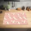 Modern - Kraanvogels - Roze Inductie beschermer vinyl 3mm klein 276 -sfeer5