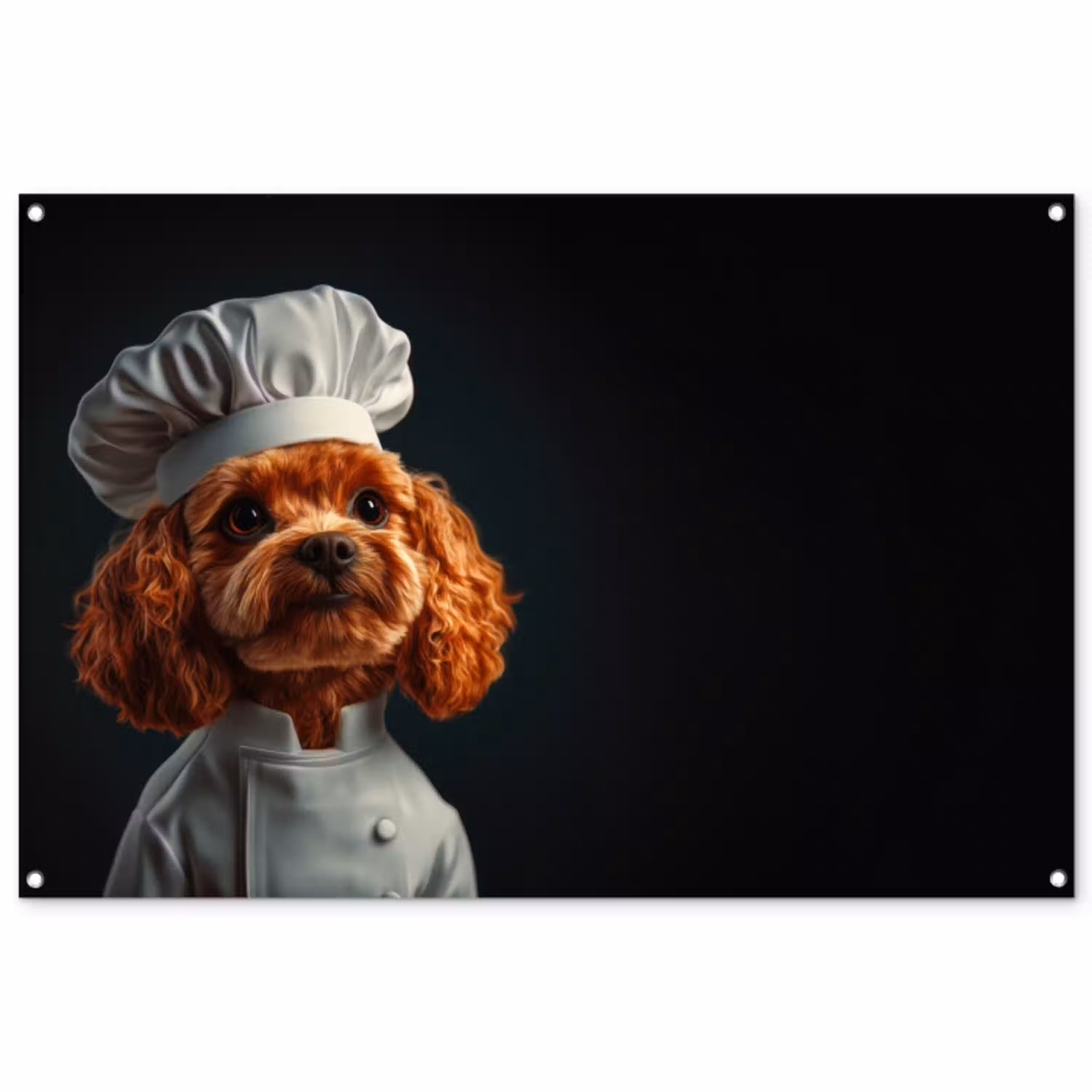 hond-3-2-gigapixel-standard-v2-6x tuinposter los doek groot -3d