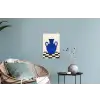 Vaas - Blauw - Geblokt - Modern Muursticker klein -plant