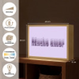 Mucho amor - Paars - Gelaagde letters Light Box met batterij (Wandlamp) middel -USP_websiteoverzichtDE