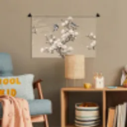 Oosters - Vogels - Beige Wandkleed katoen klein -wsfeer4_kind