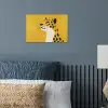 Cheetah - Illustratie - Geel poster papier klein -sfeer2