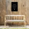 Quotes - Wat je allemaal met me doet - Spreuken Tuinposter op houten frame 2 cm dik klein -sfeer4