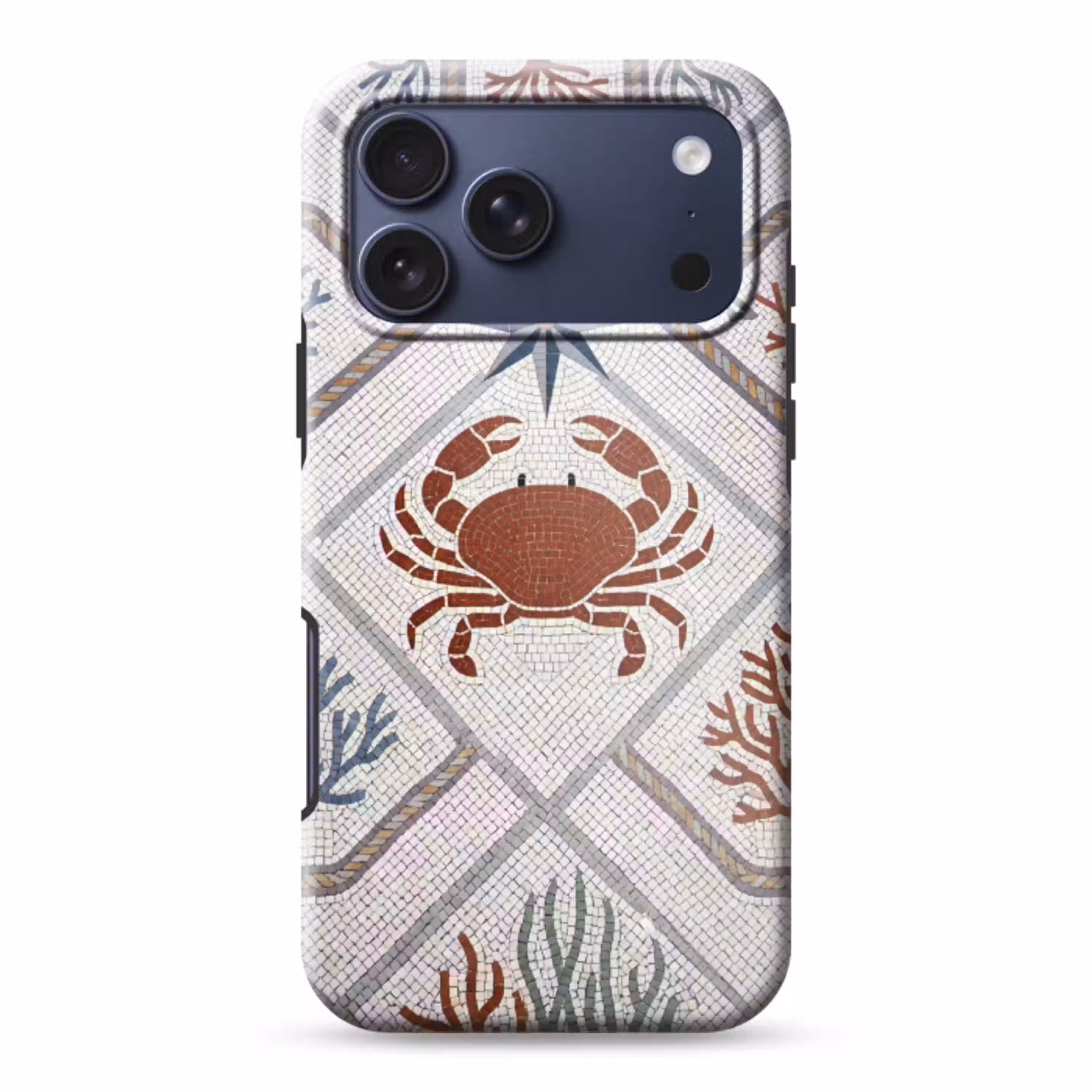 Dier - Mozaïek - Zee - Klassiek - Bruin Toughcase MagSafe Apple iPhone 17 Pro Max klein -3d