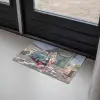 Auto - Vrouw - Groen Deurmat klein -sfeer2