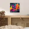 Abstract - Graffiti - Kleurrijk - Verfspatten aluminium wit klein -sfeer3