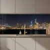 Verlichting - Hemel - Wolkenkrabbers - Skyline keuken achterwand 2 middel zz_3dshopping