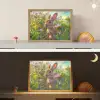 Konijn - Dieren - Natuur Light Box met batterij (Wandlamp kind) middel -sfeer3_kind