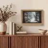 Bos - Winter - Bomen - Natuur - Pad - Doorkijk Light Box met kabel (Tafellamp) klein -sfeer2