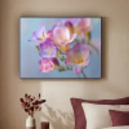 Bloemen - Paars - Overloop - Meeldraden Textielframe - compleet frame klein -sfeer1