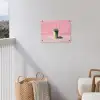 Beker - Rietje - Minimalistisch - Groen tuinposter los doek klein -sfeer8