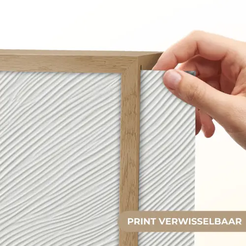 Golven - Ribbels - Wit Light Box met batterij (Wandlamp) middel 907 -USP_websiteprintNL