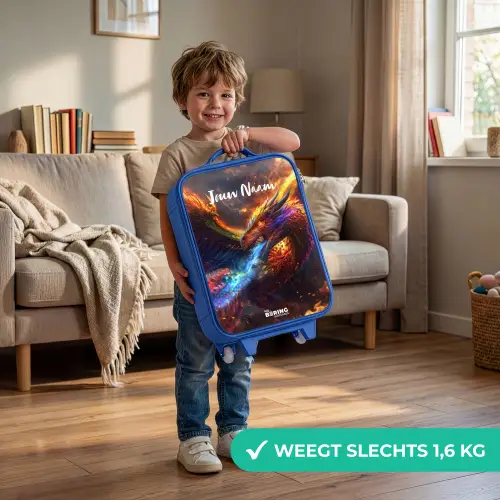 Chroma krijger Kinderkoffer - Blauw klein -sfeer2_NL